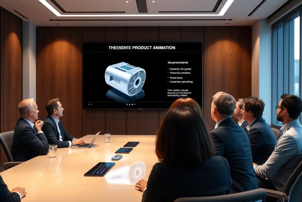 Prezentacja biznesowa wykorzystująca animację 3D produktu Prezentacja biznesowa wykorzystująca animację 3D produktu